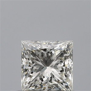 Picture of Natural Diamond 0.51 Carats, Princess with  Cut, J Color, VVS2 Clarity and Certified by GIA