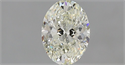Natural Diamond 0.70 Carats, Oval with  Cut, I Color, VVS1 Clarity and Certified by IGI