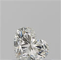 Natural Diamond 0.51 Carats, Heart with  Cut, J Color, SI1 Clarity and Certified by GIA