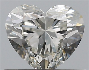Picture of Natural Diamond 0.51 Carats, Heart with  Cut, I Color, SI1 Clarity and Certified by GIA