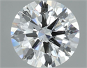 Natural Diamond 0.71 Carats, Round with Excellent Cut, F Color, SI2 Clarity and Certified by GIA