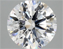 Lab Grown Diamond 3.09 Carats, Round with Ideal Cut, E Color, VS2 Clarity and Certified by IGI