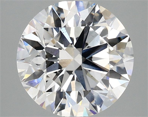 Picture of Lab Grown Diamond 3.09 Carats, Round with Ideal Cut, E Color, VS2 Clarity and Certified by IGI