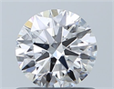 Natural Diamond 0.71 Carats, Round with Excellent Cut, D Color, SI1 Clarity and Certified by GIA