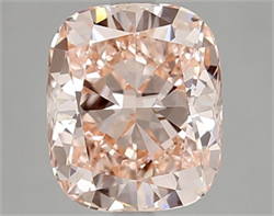 Picture of Lab Grown Diamond 2.85 Carats, CUSHION MODIFIED with  Cut, Fancy Intense Pink Color, VVS2 Clarity and Certified by IGI