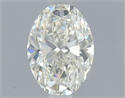 Natural Diamond 0.60 Carats, Oval with  Cut, J Color, VS2 Clarity and Certified by GIA