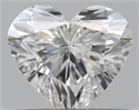 Natural Diamond 0.51 Carats, Heart with  Cut, H Color, VS1 Clarity and Certified by GIA