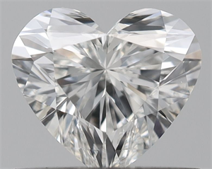 Picture of Natural Diamond 0.51 Carats, Heart with  Cut, H Color, VS1 Clarity and Certified by GIA