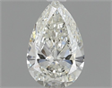 Natural Diamond 0.50 Carats, Pear with  Cut, H Color, SI1 Clarity and Certified by IGI