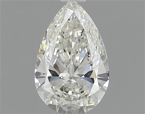 Picture of Natural Diamond 0.50 Carats, Pear with  Cut, H Color, SI1 Clarity and Certified by IGI