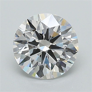 Picture of Lab Grown Diamond 1.01 Carats, Round with Ideal Cut, D Color, IF Clarity and Certified by IGI