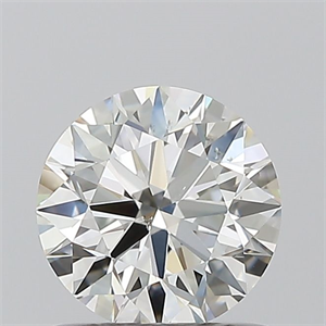 Picture of Natural Diamond 0.80 Carats, Round with Excellent Cut, J Color, SI1 Clarity and Certified by GIA