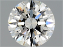 Natural Diamond 0.51 Carats, Round with Excellent Cut, H Color, VS2 Clarity and Certified by GIA