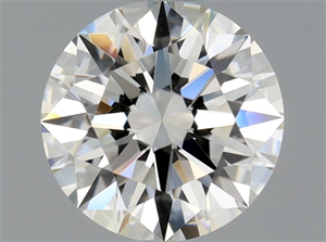 Picture of Natural Diamond 0.51 Carats, Round with Excellent Cut, H Color, VS2 Clarity and Certified by GIA