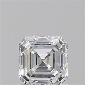 Picture of Natural Diamond 1.06 Carats, Asscher with  Cut, D Color, VVS1 Clarity and Certified by GIA