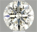 Natural Diamond 0.57 Carats, Round with Excellent Cut, J Color, VVS2 Clarity and Certified by IGI