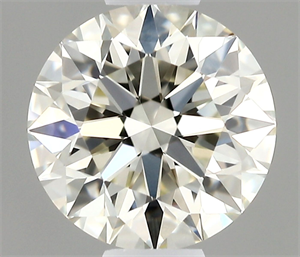 Picture of Natural Diamond 0.57 Carats, Round with Excellent Cut, J Color, VVS2 Clarity and Certified by IGI