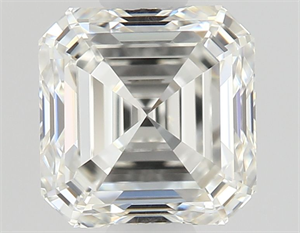 Picture of Natural Diamond 0.72 Carats, Asscher with  Cut, H Color, VVS2 Clarity and Certified by GIA
