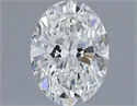 Natural Diamond 1.20 Carats, Oval with  Cut, I Color, VVS1 Clarity and Certified by IGI