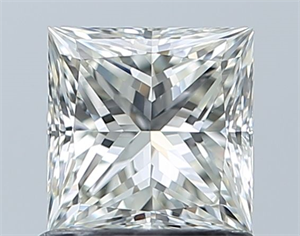 Picture of Natural Diamond 1.01 Carats, Princess with  Cut, H Color, VVS2 Clarity and Certified by IGI