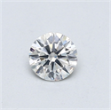 Diamante Natural 0.40 quilates, Redondo , Color H, claridad SI2 y certificado GIA