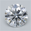 Lab Grown Diamond 5.73 Carats, Round with Ideal Cut, E Color, VS2 Clarity and Certified by IGI