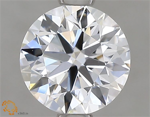 Picture of Lab Grown Diamond 1.00 Carats, Round with Excellent Cut, D Color, VS1 Clarity and Certified by IGI