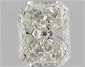 Natural Diamond 0.65 Carats, Radiant with  Cut, J Color, VS2 Clarity and Certified by GIA
