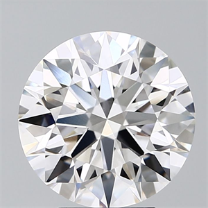 Picture of Lab Grown Diamond 4.50 Carats, Round with Ideal Cut, D Color, VS1 Clarity and Certified by IGI