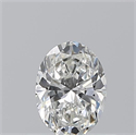 Natural Diamond 0.50 Carats, Oval with  Cut, G Color, VVS1 Clarity and Certified by GIA