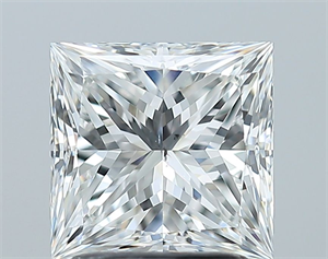 Foto Diamante Natural 2.01 quilates, Princesa , Color F, claridad SI1 y certificado GIA de