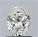 Natural Diamond 0.53 Carats, Oval with  Cut, I Color, VS1 Clarity and Certified by GIA