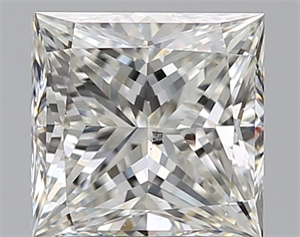 Foto Diamante Natural 1.71 quilates, Princesa , Color I, claridad SI1 y certificado GIA de