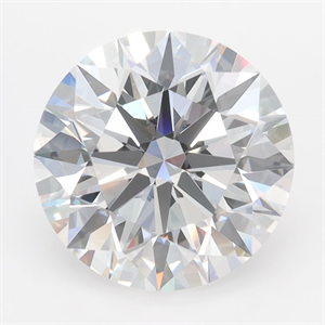 Picture of Lab Grown Diamond 3.61 Carats, Round with Ideal Cut, D Color, IF Clarity and Certified by IGI