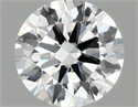 Lab Grown Diamond 1.01 Carats, Round with Ideal Cut, D Color, VVS2 Clarity and Certified by IGI