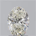 Natural Diamond 1.51 Carats, Oval with  Cut, J Color, SI2 Clarity and Certified by GIA