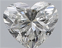 Natural Diamond 0.40 Carats, Heart with  Cut, H Color, SI2 Clarity and Certified by GIA