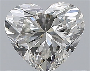 Picture of Natural Diamond 0.40 Carats, Heart with  Cut, H Color, SI2 Clarity and Certified by GIA