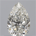 Natural Diamond 0.43 Carats, Pear with  Cut, H Color, VVS1 Clarity and Certified by GIA