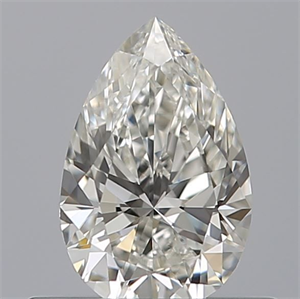Picture of Natural Diamond 0.43 Carats, Pear with  Cut, H Color, VVS1 Clarity and Certified by GIA
