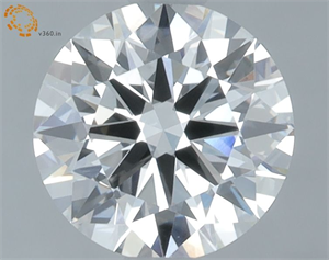 Picture of Lab Grown Diamond 1.07 Carats, Round with Excellent Cut, F Color, VVS1 Clarity and Certified by IGI