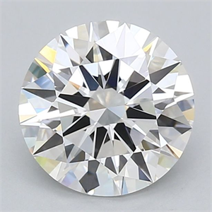 Picture of Lab Grown Diamond 3.04 Carats, Round with Excellent Cut, E Color, IF Clarity and Certified by IGI