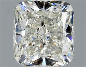 Foto Diamante Natural 1.30 quilates, Del cojín , Color J, claridad VVS2 y certificado GIA de