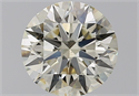 Natural Diamond 3.13 Carats, Round with Excellent Cut, N Color, VS2 Clarity and Certified by GIA