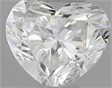 Natural Diamond 0.41 Carats, Heart with  Cut, F Color, VVS2 Clarity and Certified by IGI