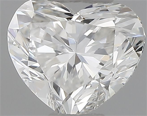 Picture of Natural Diamond 0.41 Carats, Heart with  Cut, F Color, VVS2 Clarity and Certified by IGI