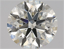 Natural Diamond 0.90 Carats, Round with Excellent Cut, I Color, VS1 Clarity and Certified by HRD