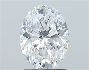 Picture of Natural Diamond 1.51 Carats, Oval with  Cut, D Color, SI2 Clarity and Certified by GIA