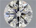 Natural Diamond 0.90 Carats, Round with Excellent Cut, K Color, SI1 Clarity and Certified by GIA