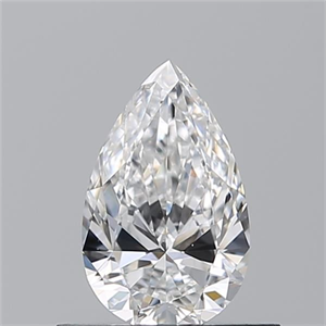 Picture of Natural Diamond 0.52 Carats, Pear with  Cut, E Color, VS1 Clarity and Certified by GIA